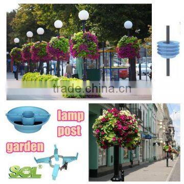 Vertical Garden Stackable Plastic Garden Pots Lamp Post Greening photo-3