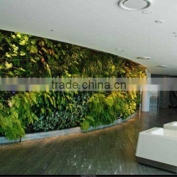 2015 Hot Sale High Quality Plastic Artificial Green Plant Wall for Indoor Decoration