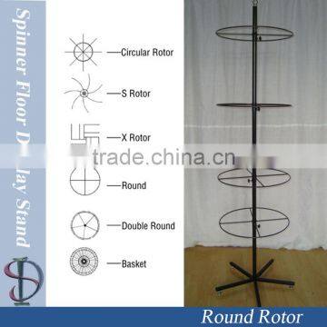 Rotating Display Rack with Round Rotor