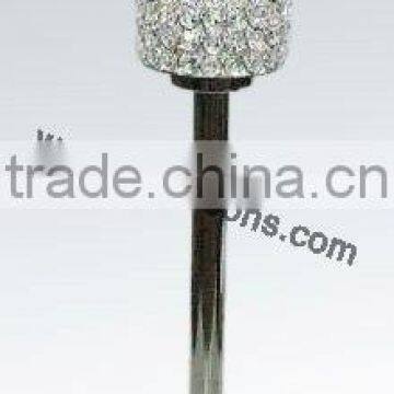 New Design Silver Metal Candle Holder With Crystal photo-4
