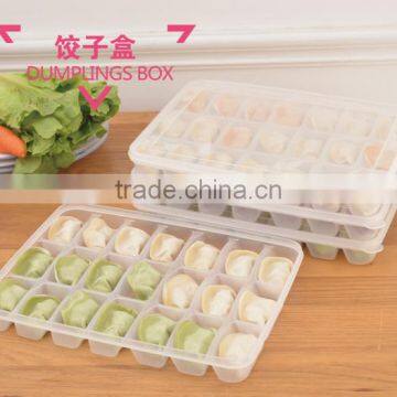 21 grids plastic dumplings storage box dumpling container