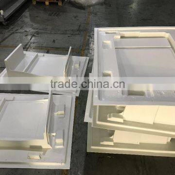 White ABS Texture Plastic Wall Vacuum Forming Plastic Panel photo-3