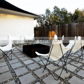 Home Furniture Black Color Metal Iron BKF Butterfly Chair Frame With Black Leather photo-5