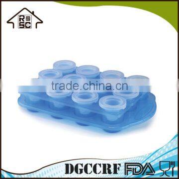 12 Cavities Plastic Ice Cube Tray Ice Shot Glass Mold photo-2