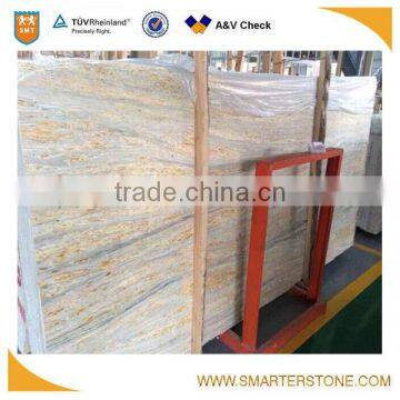 Golden marble vein slab sells as hotcakes