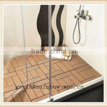 Waterproof Wpc DIY Floor Tiles, Non-slip Interlocking Floor Tiles, Wpc Interlocking Plastic Base Deck photo-3