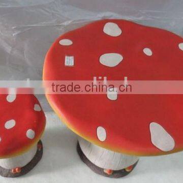 Beautiful Mushroom Shape Fiberglass Garden Chair photo-4
