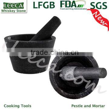 Kitchen accessories marble stone mortar with pestle