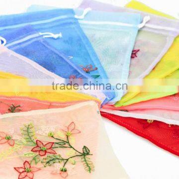 Embroidery drawstring bag, use for containing underwear or stuff, handmade in Vietnam
