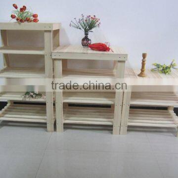Decoration Hot Sale Wooden Flower Display Shelf photo-2