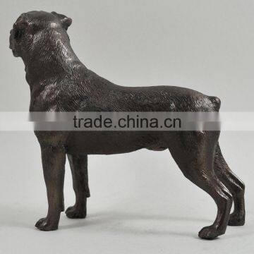 Life Size Animal Metal Sculpture Bronze Dog Rottweiler Statue for Sale photo-2