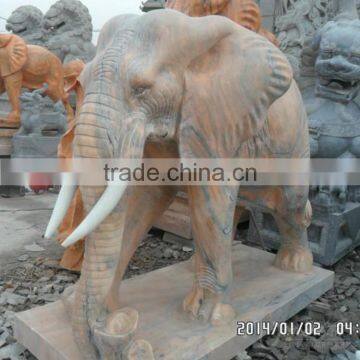Outdoor Garden Decoration Stone Carving Elephant Marble Stone photo-4