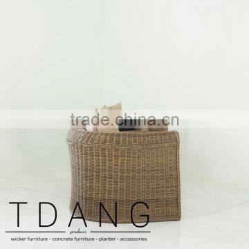 Regatta Wicker Loveseat- Top Sale Wicker Synthetic Rattan Sofa Love Seat photo-3