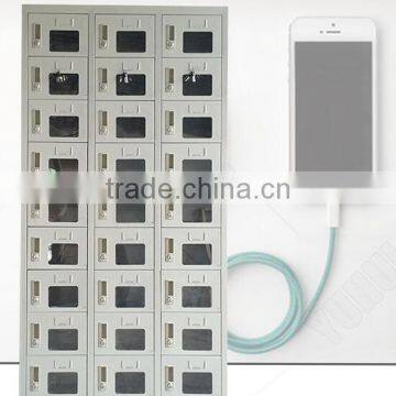 Combination lock black charging locker public mobile phone charging station