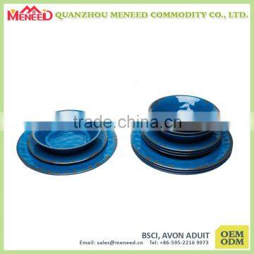 Melamine ruffle serveware, ruffle dinner plates for hotels