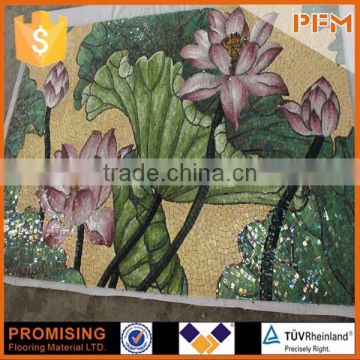 PFM flower beautiful glass mosaic 3d wall mural