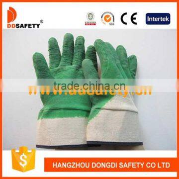 DDSAFETY 2017 Cotton Gloves With Green Latex Coated