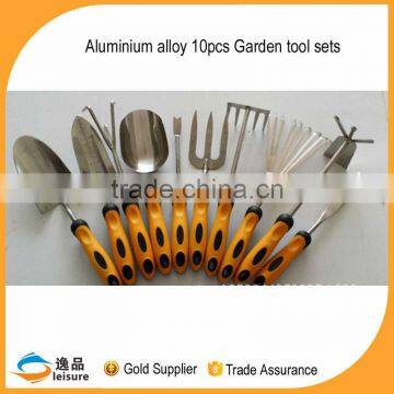 2016 New Design 10pcs Gardening Tools with Aluminium Alloy material