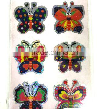 Laser Double Layer Sticker, Butterfly Double Layer Sticker, Laser Butterfly Sticker photo-4
