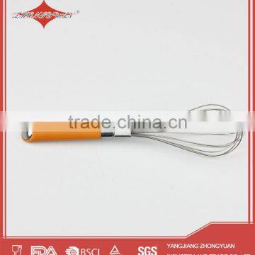 10" Full Stainless Steel Whisk Manual Rotary Wire Egg Beater photo-5