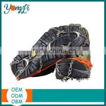 China Shoes Factory Rubber 18 Teeth Universal Anti Slip Ice Cleats Crampon photo-2