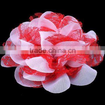 Chiffon and Lace Flower Clip for Kids Hair Accessories for Baby Girl photo-6