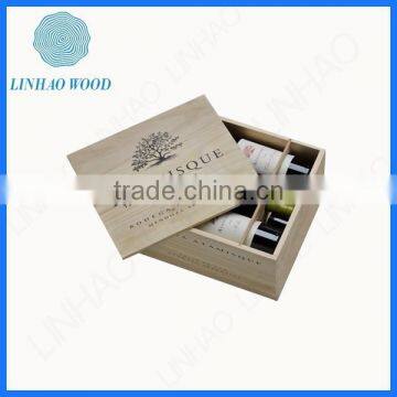 China Supply Handmade Wooden Wine Crate, Custom Wooden Wine Box, Cheap Wooden Wine Holder