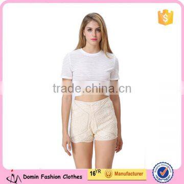 Casual Beautiful Lady Embroidery hot shorts