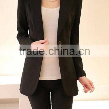 2016 New style design one button coats jackets women blazer