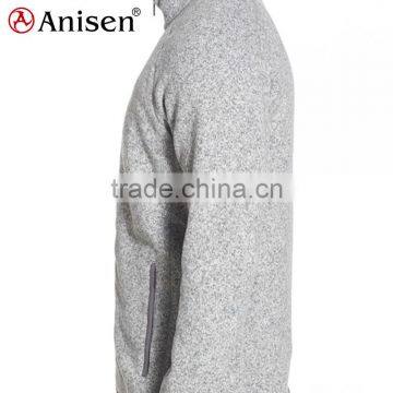 China Manufacturer Grey Knitted Sweater Men Coats photo-3