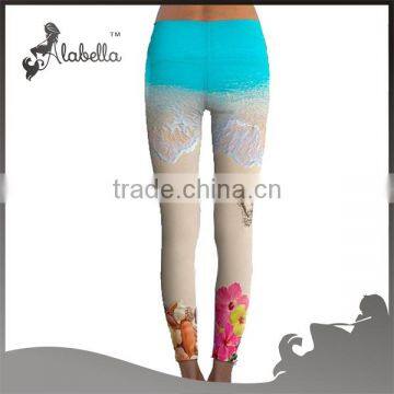 Ladies Yoga Tight Printed All Over Sublimation Yoga Pants photo-2