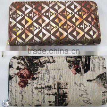 2017 Hot Lady Designer Canvas Cotton Hand Wallet photo-3