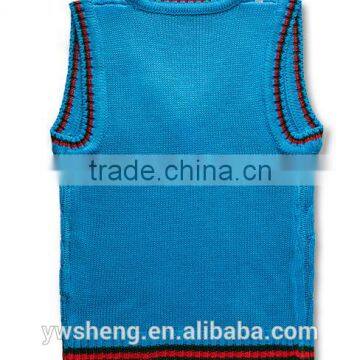 Children Sweater Knit Vest Vest Waistcoat Male Child Sweater Woolen Design Knitted Machine Price Sleeveless Sweater photo-3