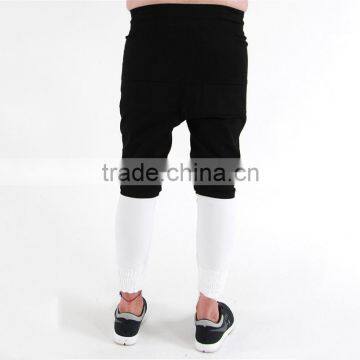 New Fashion White and Black Combination Pants Mens Hip-hop Trousers photo-3