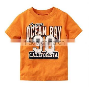 Newly design print kids t shirt with cotton jersey