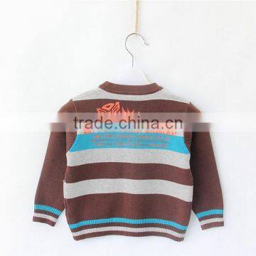 Baby Woolen Striped Sweater Cardigan photo-4