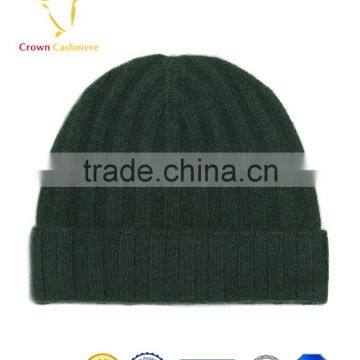 Best Selling Rib Fashion 100 Cashmere Beanie Hats