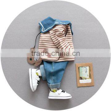 S17742A Kids 2017 Autumn Cotton Boy Clothing Set photo-4