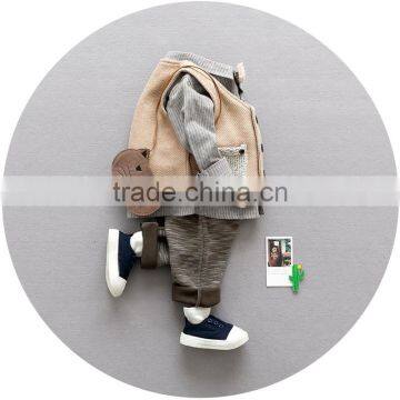 S17741A Autumn Long Sleeve Kids Boy Cotton Gentleman Clothing Set photo-3