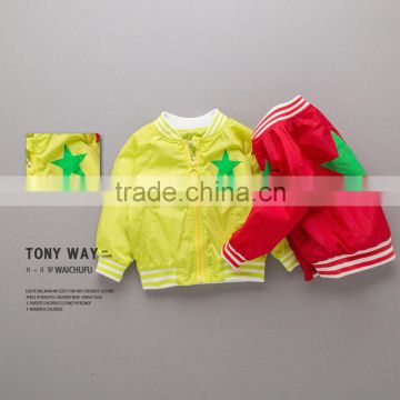 S16371A wholesale cheap hot sale children autumn baseball uniform coat