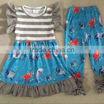 Silk Milk Summer Children Sleeveless Outfit Back to School Sets photo-2