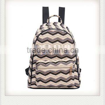 High Quality Monogrammed Chevron Canvas Backpack photo-6