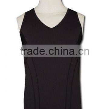 ISO 9001 Audit Factory Black Plain Mesh Design Gym Vest photo-2