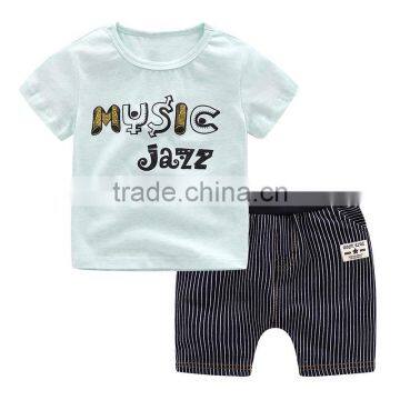 Wholesale 100% Cotton Summer Baby Boy Clothing Set Kids Clothes Set photo-2