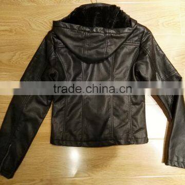 Lady pu Leather Jacket/motorcycle Blazer #PL8931 photo-2