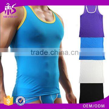 Branded sportswear manufacturers Gym Tank Top H back Compression sportswear tracksuits