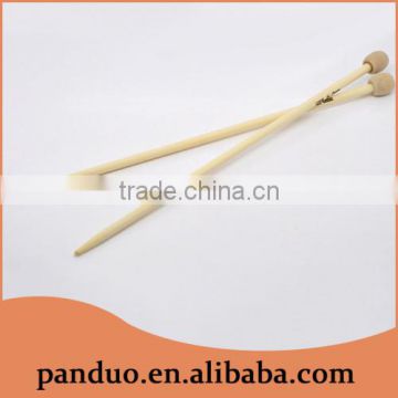 1Pair/pack 23cm Single Pointed Bamboo Knitting Needle