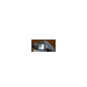 White Round Tin Box