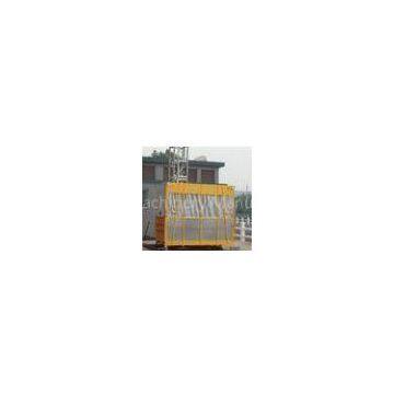 1200kg Yellow Material Construction Single Cage Hoist, Builders Hoist 3.2 x 1.5 x 2.5m
