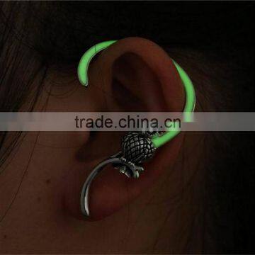 Punk Style Glow in the Dark Earrings Cuff Luminous Owl Ear Wrap